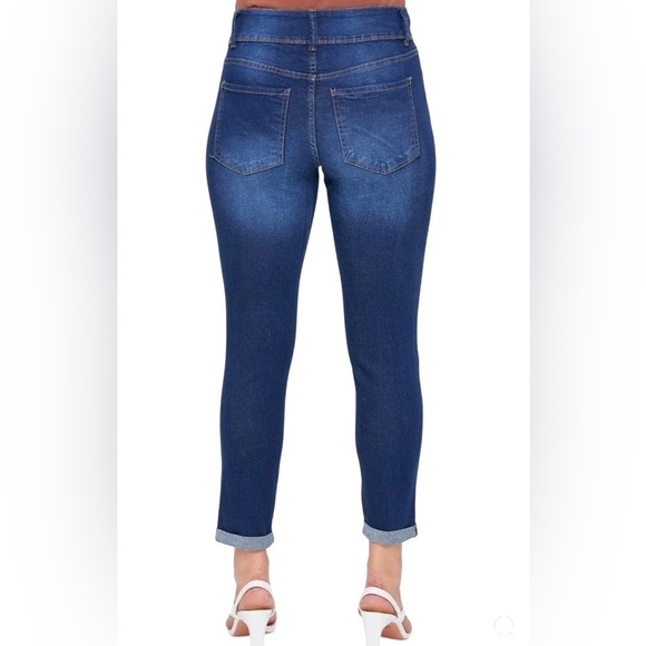 Royalty For Me, High Rise Ankle cuff Jeans - Picture 2 of 4